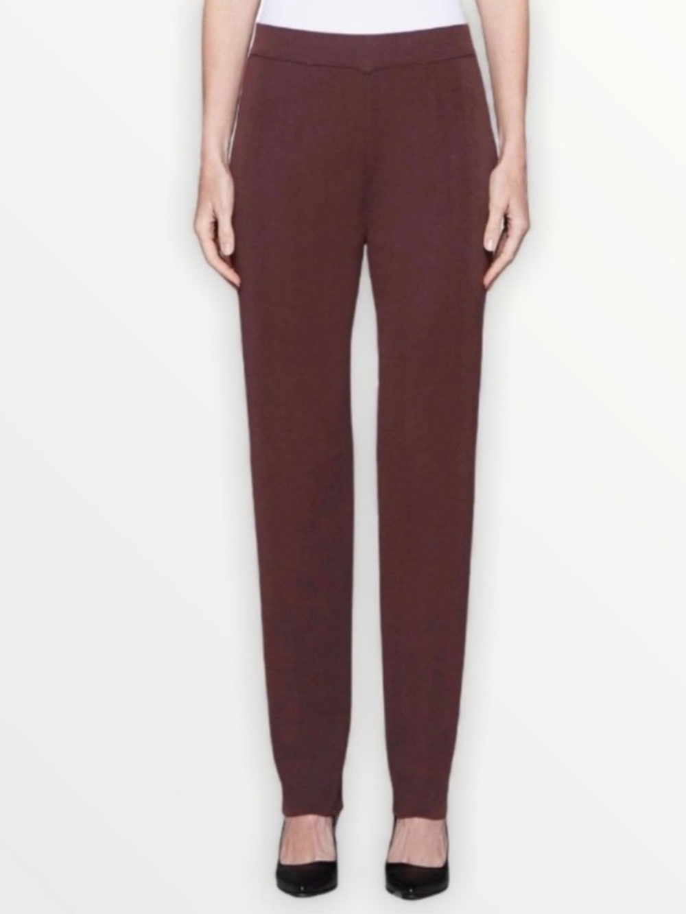 Exclusively Misook Brown Straight Leg Pants Size XL